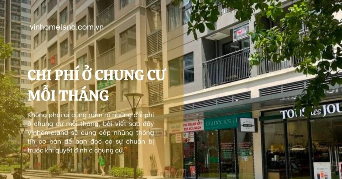 chi phí ở chung cư mỗi tháng