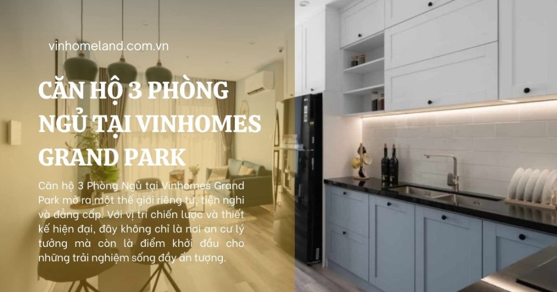 căn hộ 3 phòng ngủ vinhomes grand park