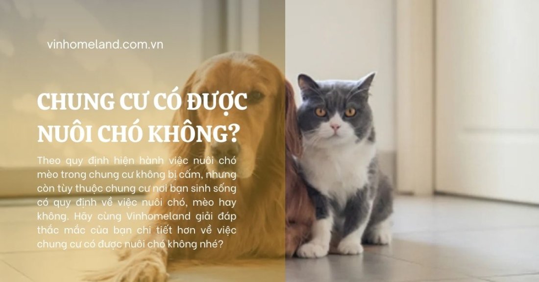 chung cư có được nuôi chó không